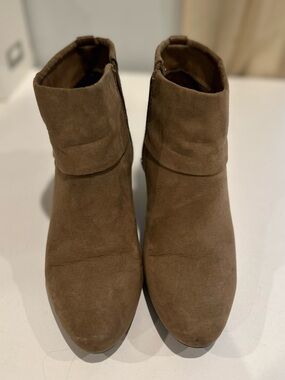 East 5th Brown Suede Ankle Booties